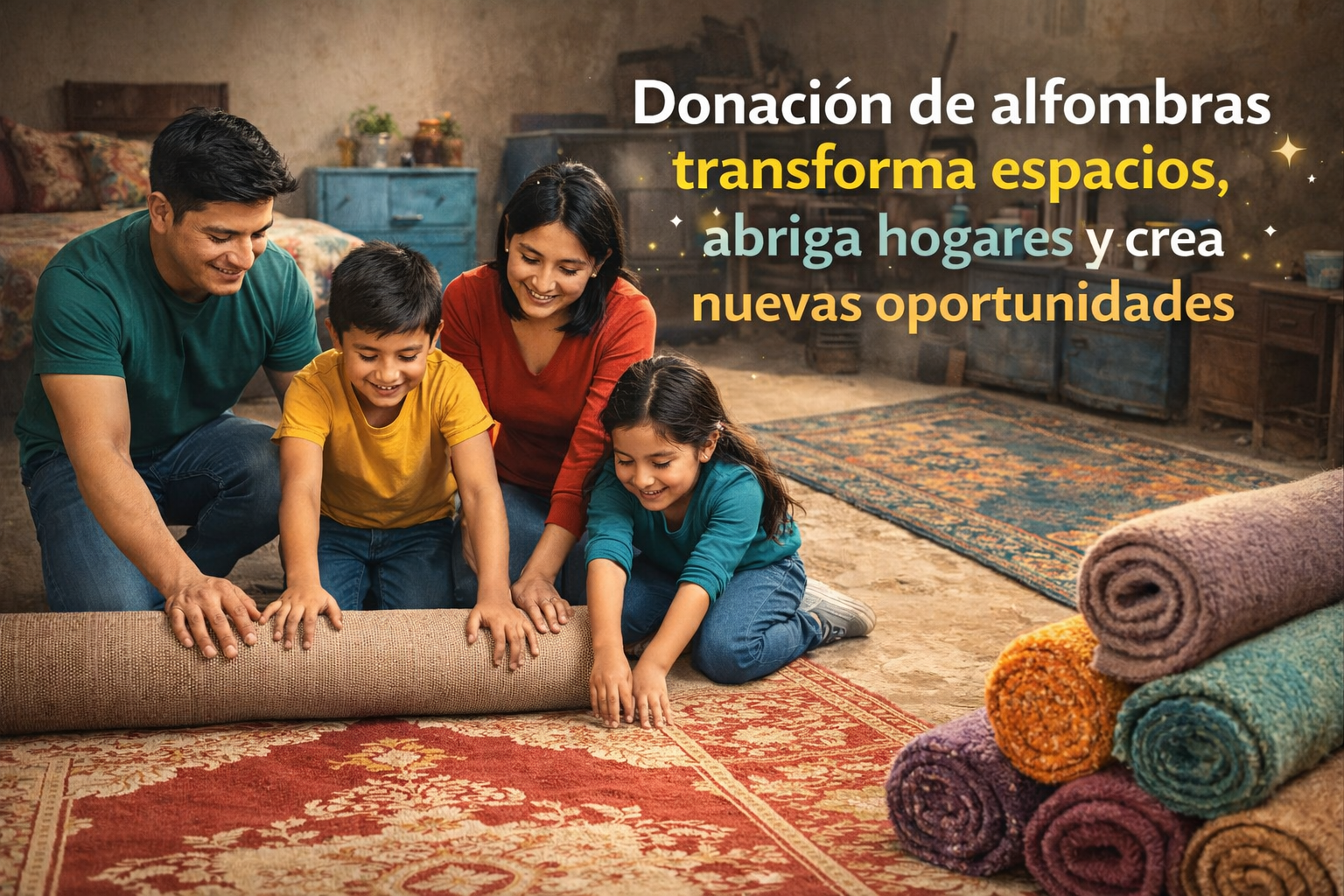 Donación de alfombras: transforma espacios, abriga hogares y crea nuevas oportunidades