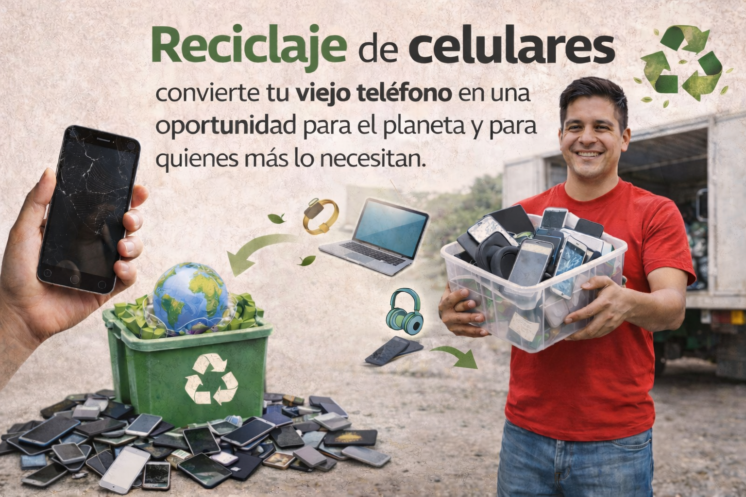 Reciclaje de celulares: convierte tu viejo teléfono en una oportunidad para el planeta y para quienes más lo necesita