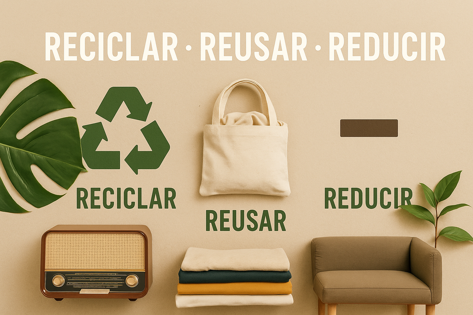 ▷♻️ La Diferencia entre Reciclar, Reusar y Reducir (y cómo Aplicarlas en Casa).